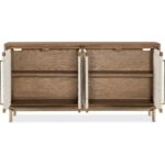 Commerce and Market Savana Woven Front Credenza 7228-85141-85 7228 85141 85 straight open silo