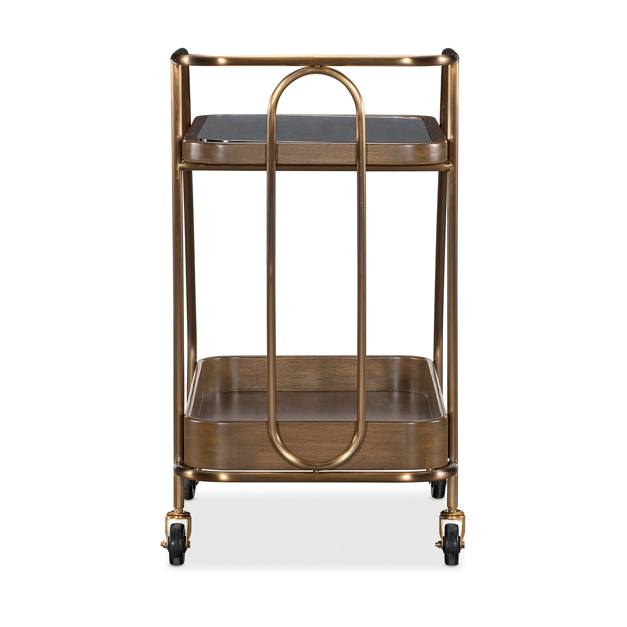 Commerce and Market Walnut Wine and Bar Cart 5 Commerce and Market Walnut Wine and Bar Cart - Image 5