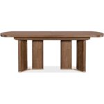 Eleana Rectangle Dining Table with Two 20-inch Leaves 7252-75200-85 7252 75200 85 straight silo