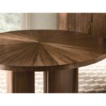 Eleana Round Dining Table with One 20-inch Leaf 7252-75203-85 7252 75203 85 detail