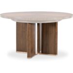 Eleana Round Dining Table with One 20-inch Leaf 7252-75203-85 7252 75203b 85 silo