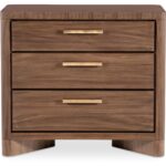 Eleana Three Drawer Nightstand 7252-90016-85 7252 90016 85 straight silo