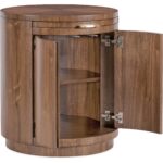 Eleana Round Nightstand 7252-90215-85 7252 90215 85 open silo