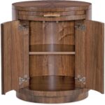 Eleana Round Nightstand 7252-90215-85 7252 90215 85 straight open silo