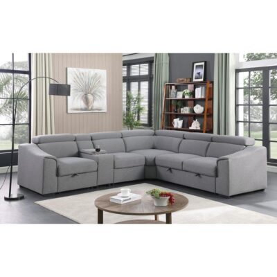 Emmett Sectional Sofa Bed - Grey 75652 75652 3