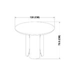 Hugo Dining Table - Gold 760030 760030 760030 7