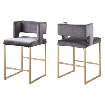 Anthony Counter Stool - Set of 2 - Grey