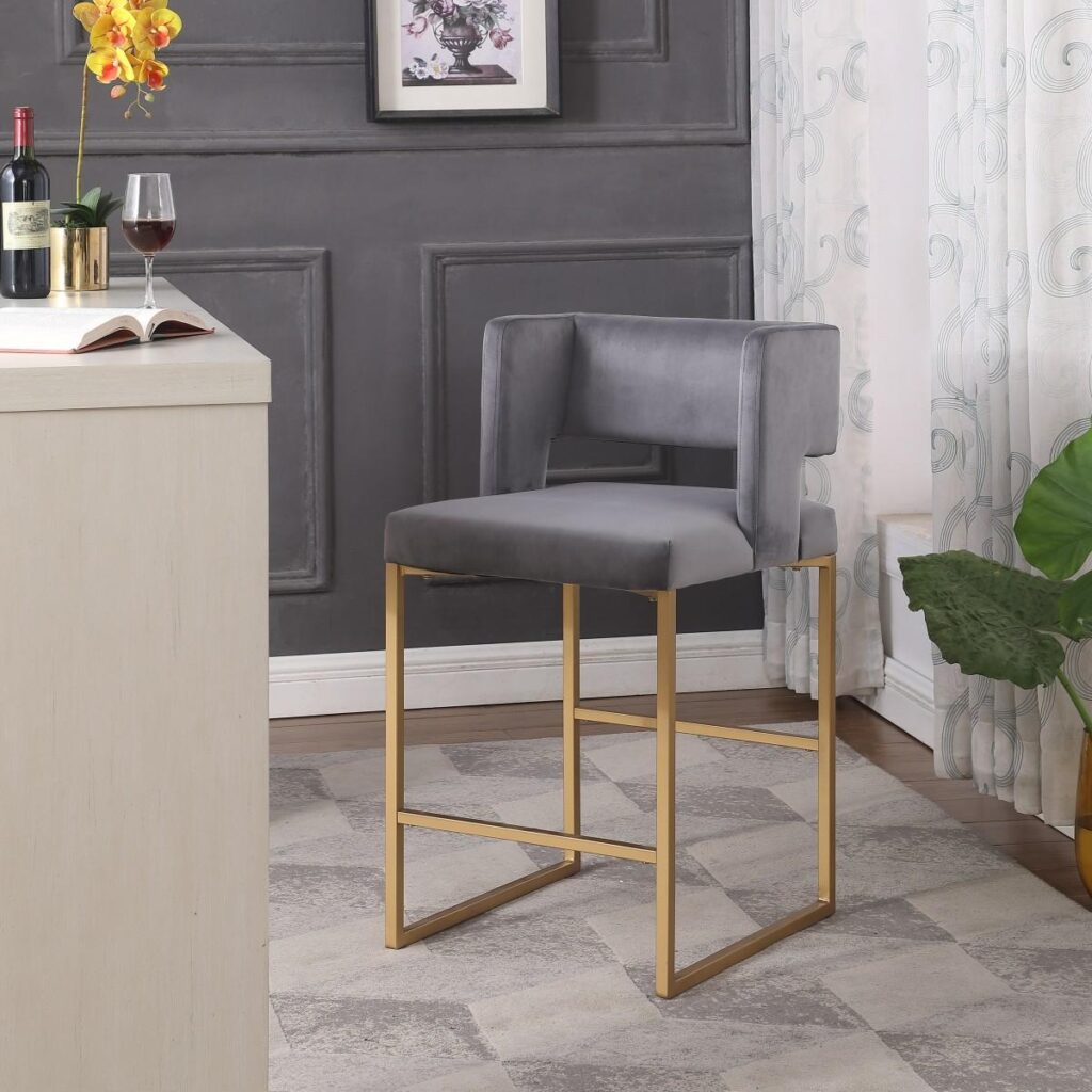 Anthony Counter Stool - Set of 2 - Grey - Image 2