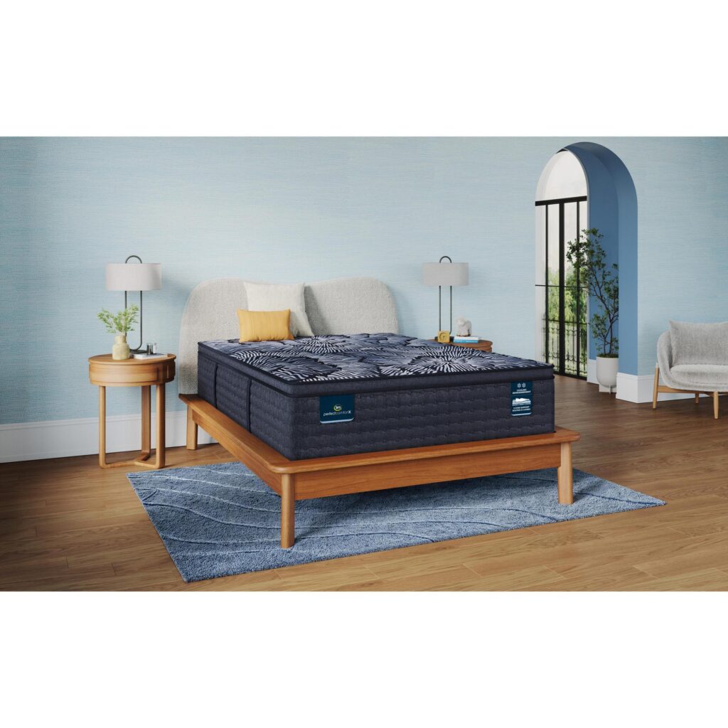 Serta Perfect Comfort Textural Medium Euro Top Queen Mattress - Image 11