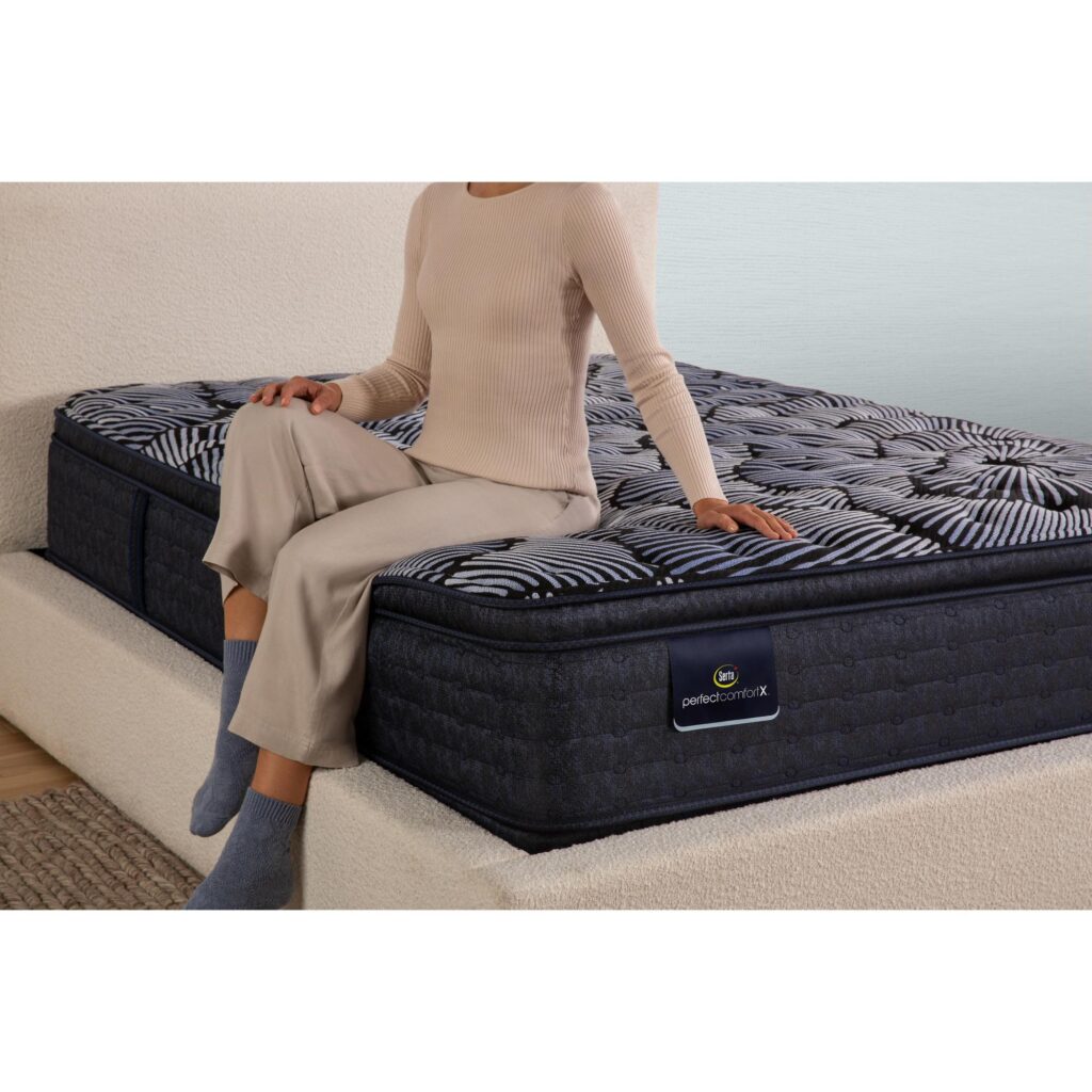 Serta Perfect Comfort Textural Medium Euro Top Queen Mattress - Image 9