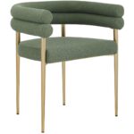 Allure Dining Chair - Set of 2 - Green/Gold 80411 80411 2