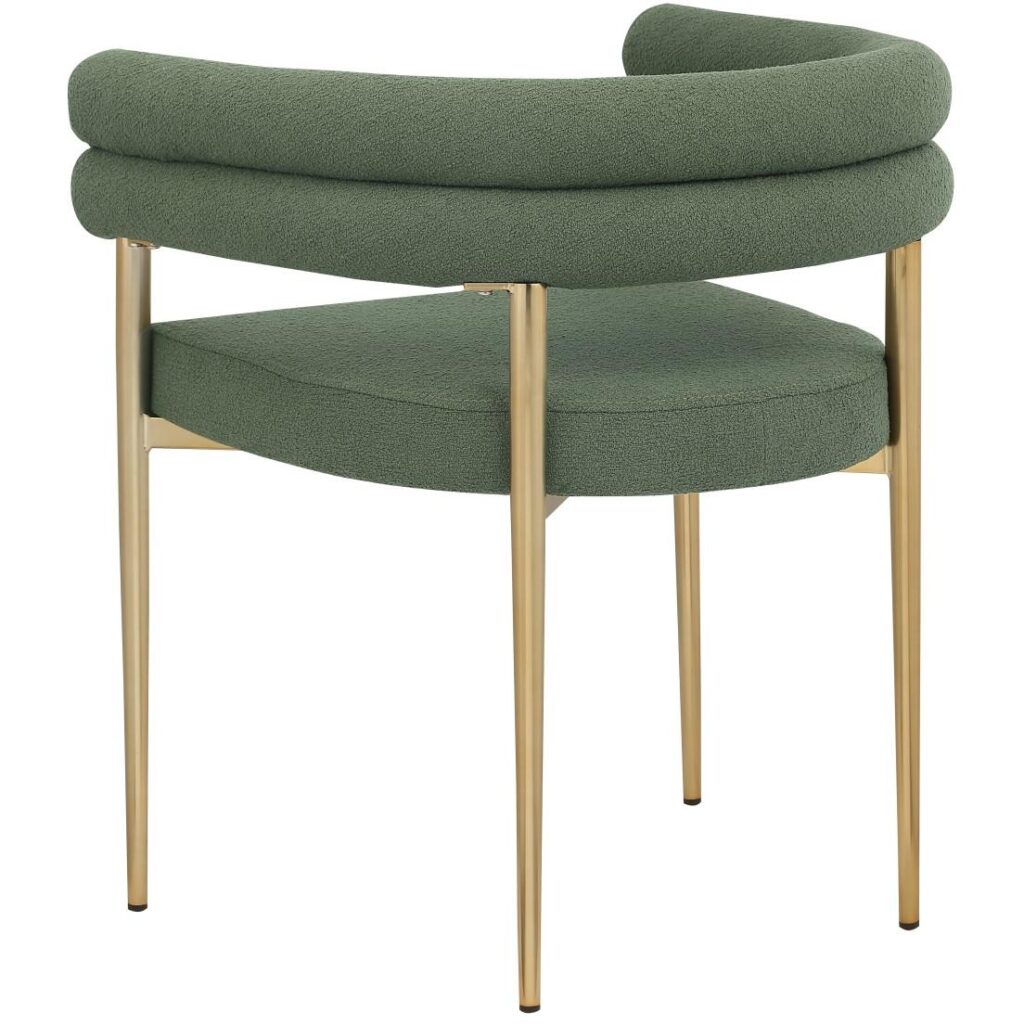 Allure Dining Chair - Set of 2 - Green/Gold - Image 3