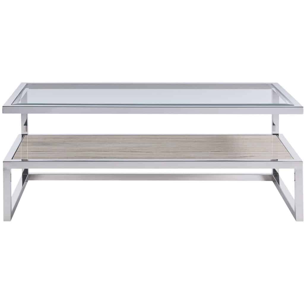 Paradox Cocktail Table with Stone Shelf 827839 827839 vm 002