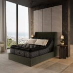 Beautyrest Centennial Harmonia Super Pillow Top Medium King Mattress 800016389-1060 8580 3074 5487 BR24 NL Centennial LevelTwo Harmonia MDSPT Room Angle AdjBase