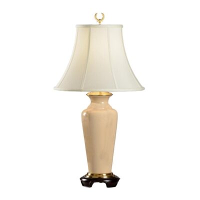 Buff Crackle Lamp