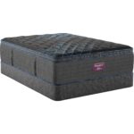 Beautyrest World Class Ember Pillow Top Medium King Mattress 800016415-1060 8696 3093 5513 BR24 NL WorldClass L2 Ember MDPT Silo Angle Foundation