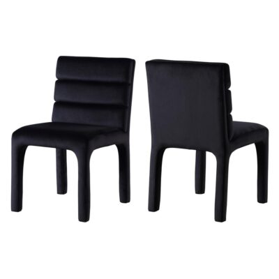 Megara Dining Chair - Set of 2 - Black
