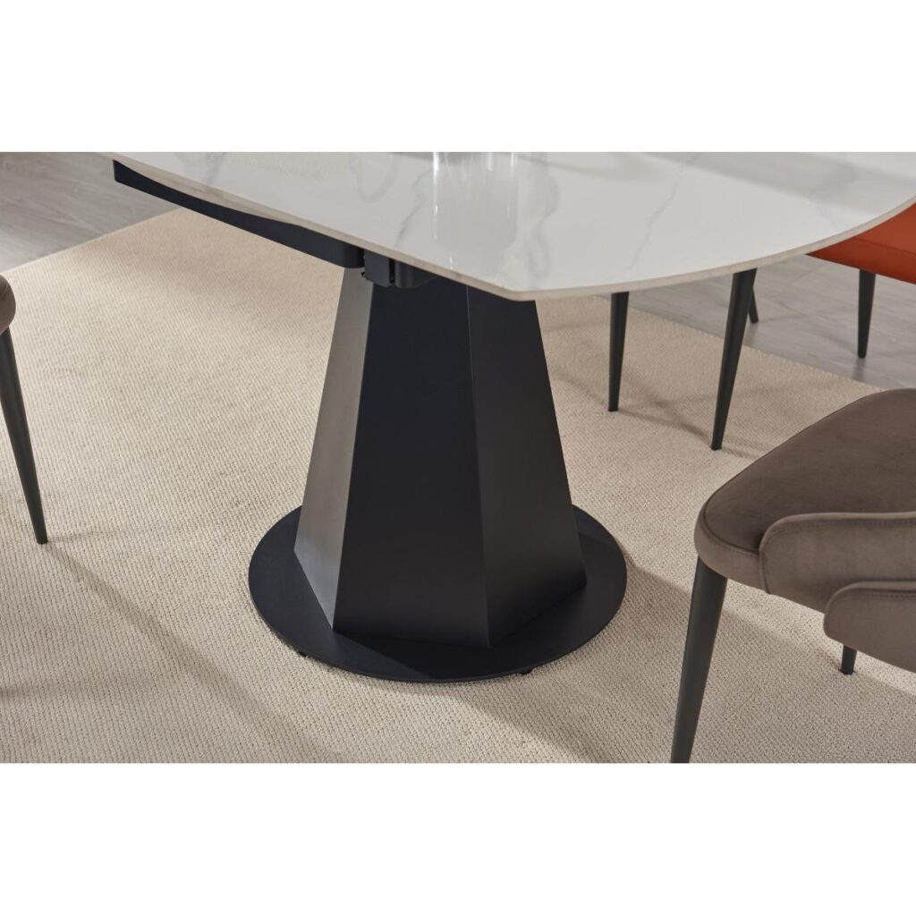 Akira Dining Table - Snowy White - Image 7