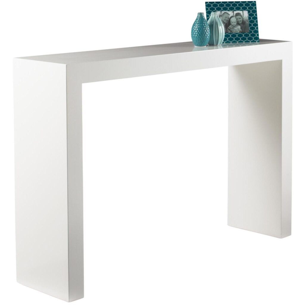 Arch Console Table - High Gloss White - Image 2