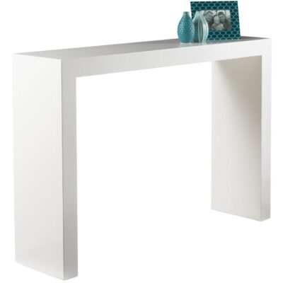 Arch Console Table - High Gloss White 89586 89586 ARCH CONSOLE WHITE 1