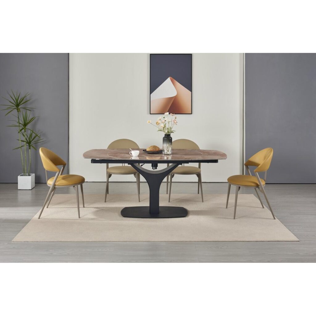Imani Dining Table - Agate Brown - Image 8