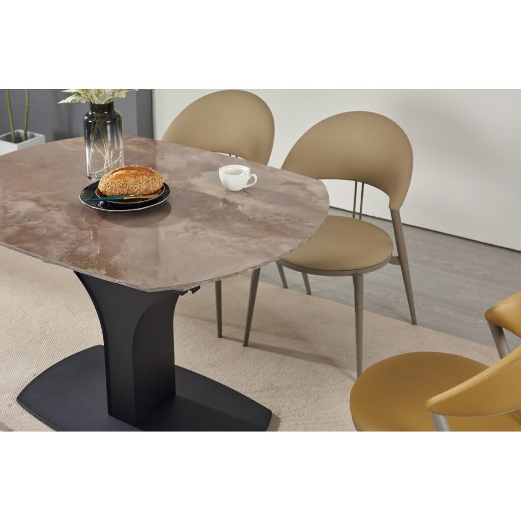 Imani Dining Table - Agate Brown - Image 9