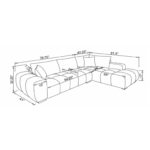 Zara Sectional Sofa - Taupe 911940 911940 6