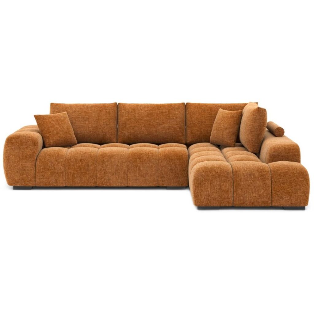 Zara Sectional Sofa - Burnt Orange