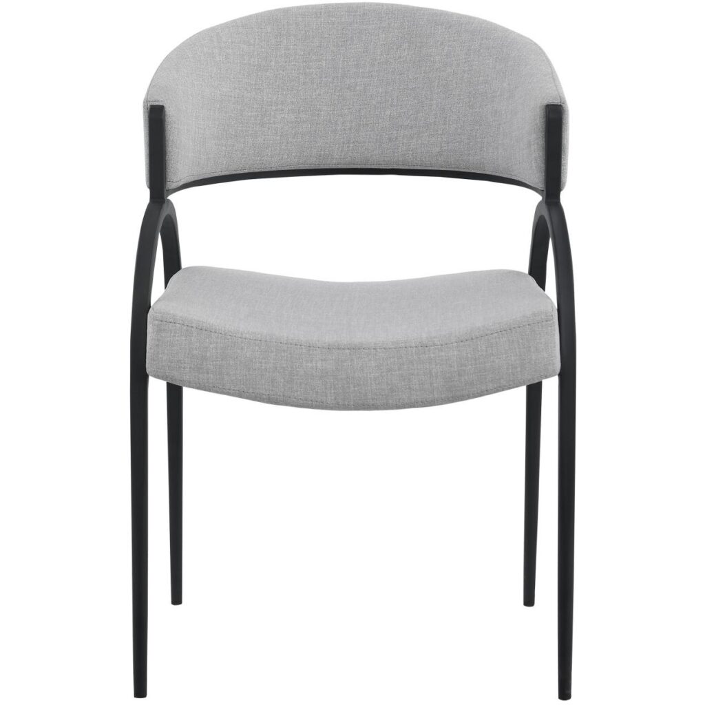 Alessia Dining Chair - Set of 2 - Grey/Black - Image 4