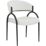 Alessia Dining Chair - Set of 2 - Cream/Black 93112 93112 2