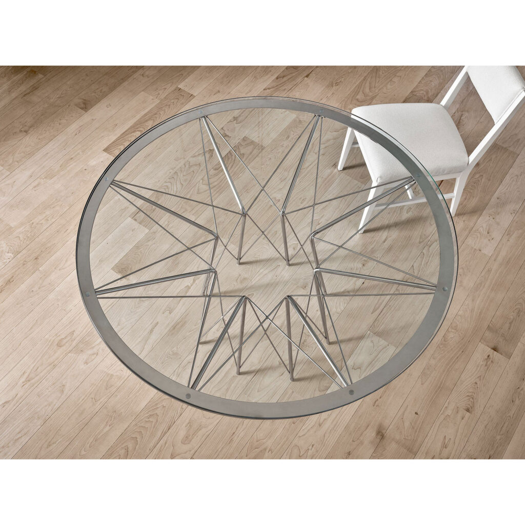 Modern Axel Round Dining Table 964757 964757 OVERHEAD vm 002