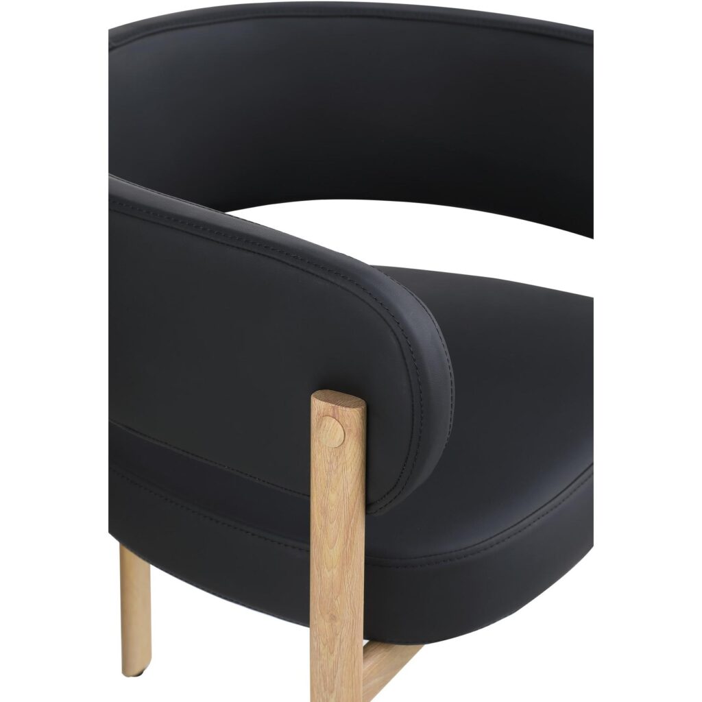 Belisse Dining Chair - Set of 2 - Black/Oak - Image 7