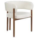 Caliste Dining Chair - Set of 2 - Cream/Walnut 98331 98331 2