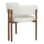 Caliste Dining Chair - Set of 2 - Cream/Walnut 98331 98331 4