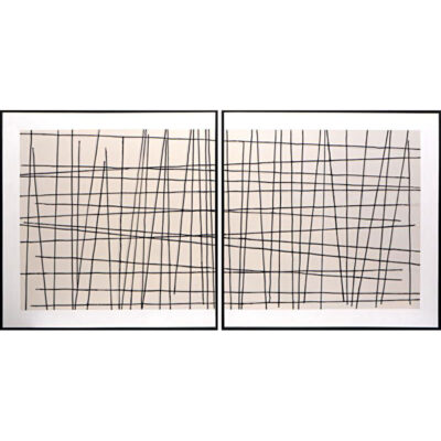 Wall Art Burlington - Modern Decor A0208 CROSSHATCH 1 2 1