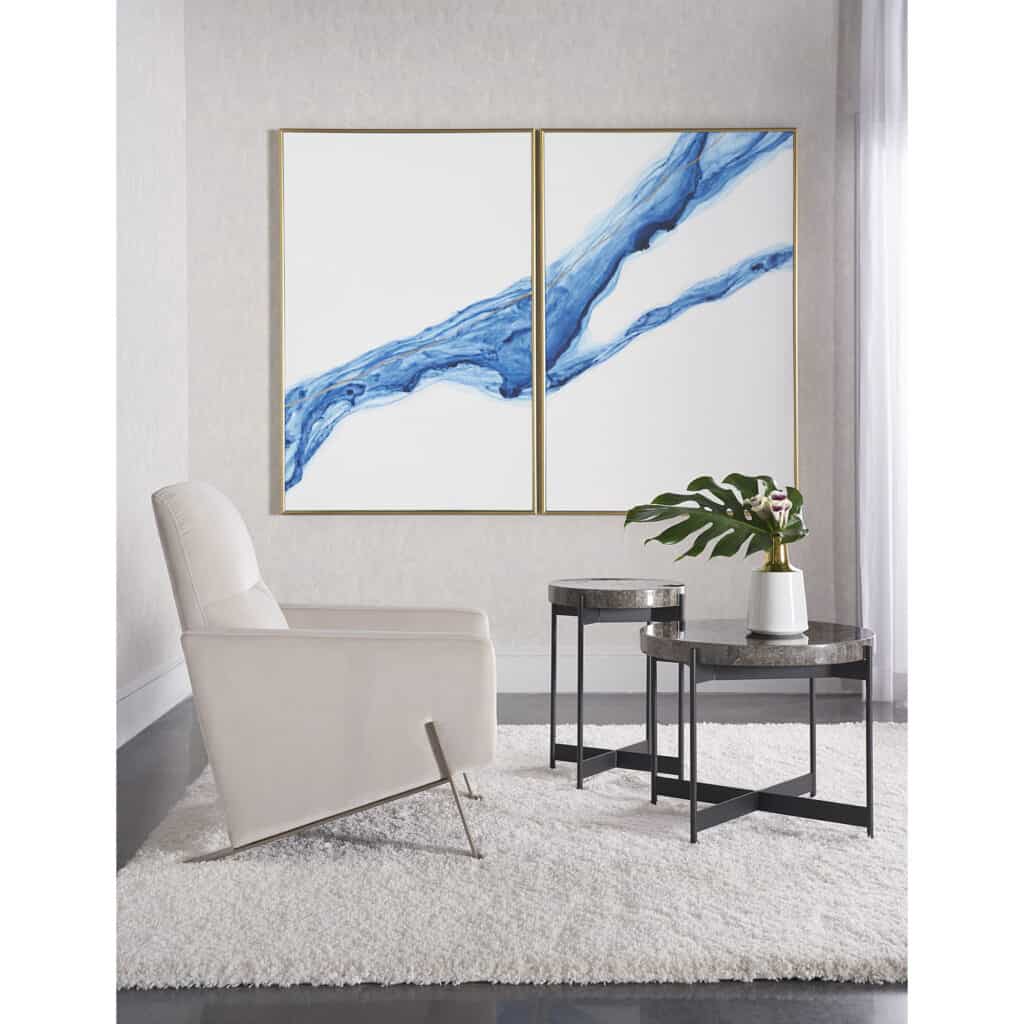 Fluidity (Set Of 2) - 40" X 60" - Gold Floater Frame - Image 3