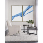 Fluidity (Set Of 2) - 40" X 60" - Gold Floater Frame A0211 A0211 FLUIDITY 10 1 1