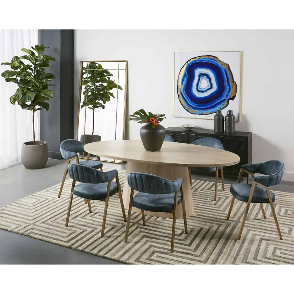 Blue Agate - 48" X 48" - Gold Frame - Image 5