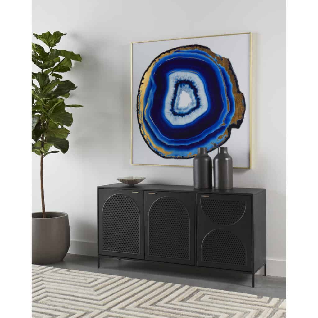 Blue Agate - 48" X 48" - Gold Frame A0327 A0327 BLUE AGATE 48 X 48 GOLD FRAME 5