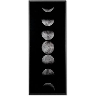 Moon Phases - 72" X 30" - Charcoal Frame