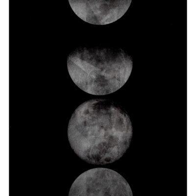 Moon Phases - 72" X 30" - Charcoal Frame A0330 A0330 5