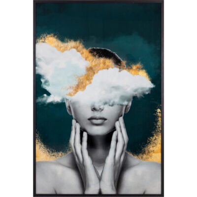 Wall Art Burlington - Modern Decor A0398 MIND OVER MATTER 40 X 60 BLACK FRAME