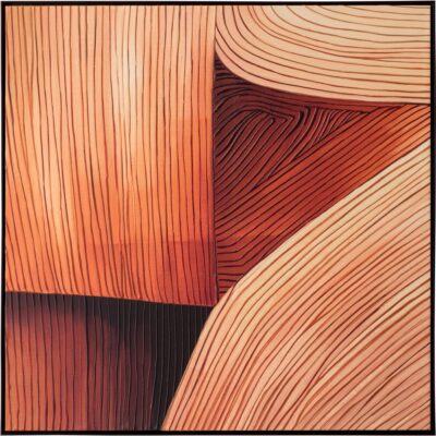 Canyon Dreams I - 48" X 48" - Black Floater Frame
