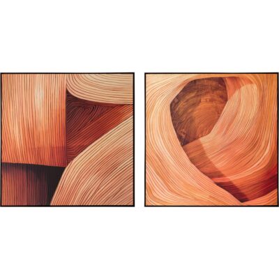 Canyon Dreams Ii - 48" X 48" - Black Floater Frame A0421 A0421 3