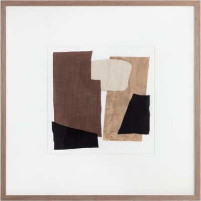 Family Dynamics I - 40" X 40" - Medium Brown Frame