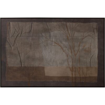 Enchanted Forest - 60" X 40" - Black Floater Frame - Brown