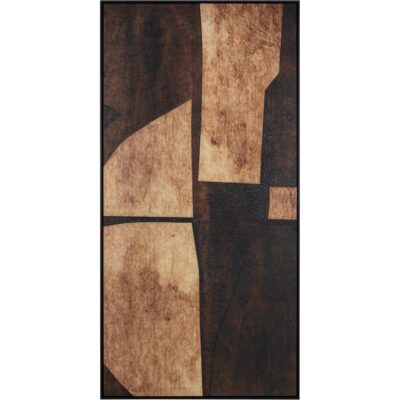 Rustic Nuance I - 30" X 60" - Black Floater Frame