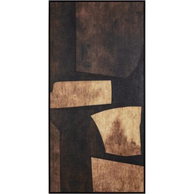 Rustic Nuance Ii - 30" X 60" - Black Floater Frame