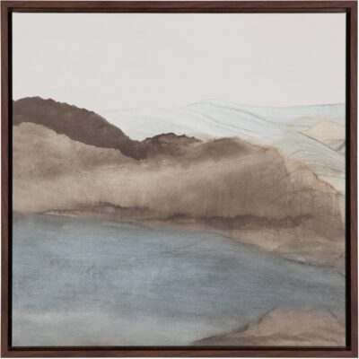 Cordillera Ii 24" X 24" - Brown Floater Frame