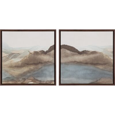 Cordillera Ii 24" X 24" - Brown Floater Frame A0451 A0451 2
